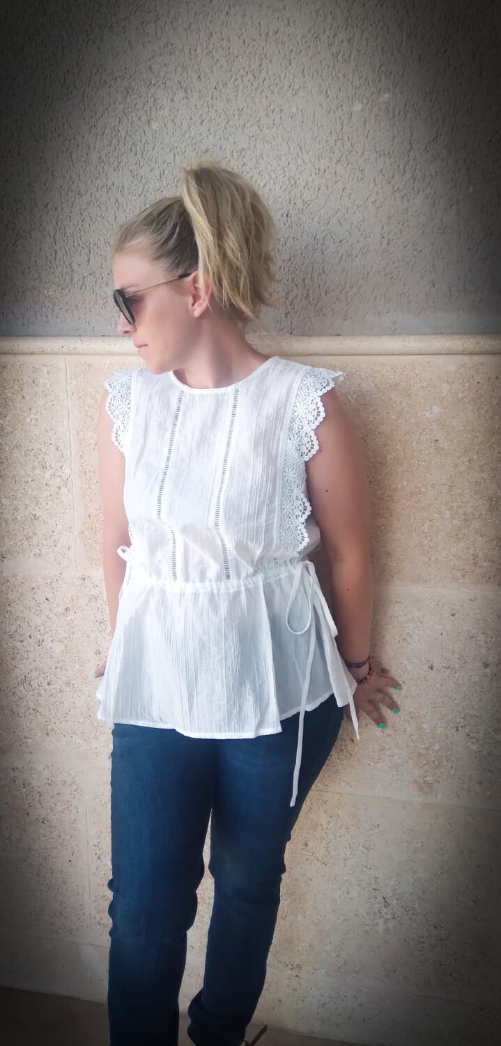 blusa blanca de mujer